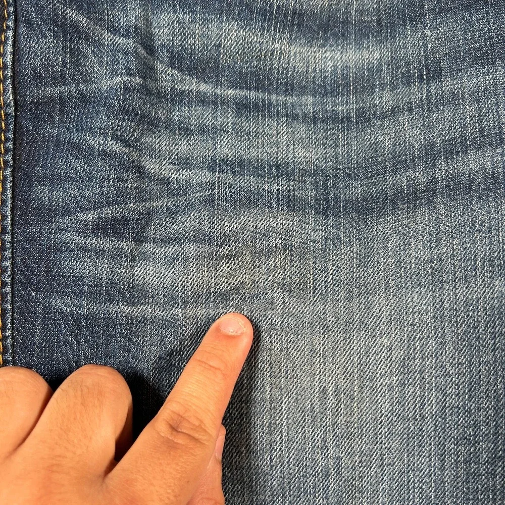 True‎ Religion Ricky Straight Jeans Mens 38 40x33 Flap Pockets Western USA Made